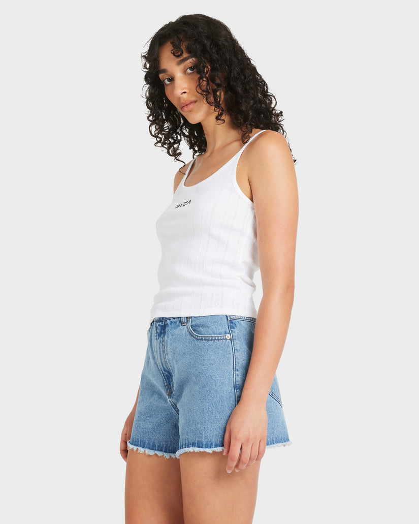 Womens Pointele Tank Top