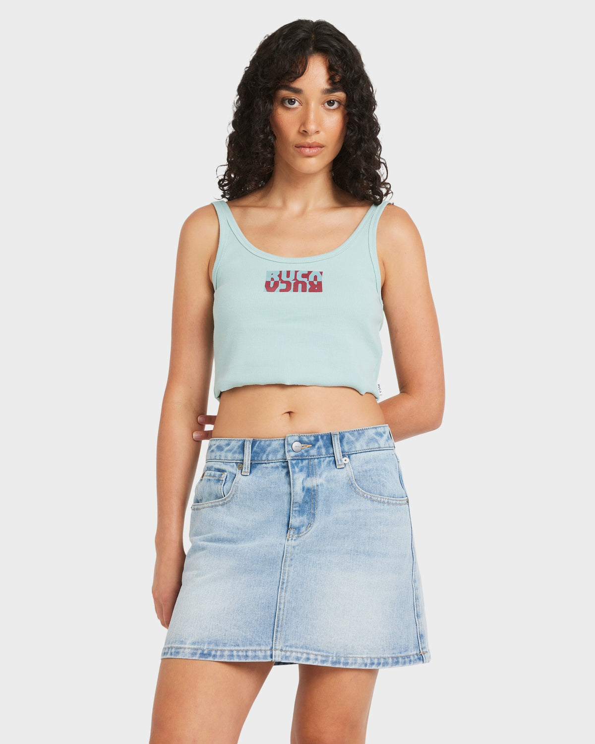 Womens Flipped Scooped Tank Top