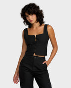 Womens Boonie Buttin Thru Tank Top