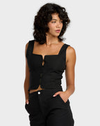 Womens Boonie Buttin Thru Tank Top