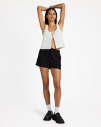 Womens Raya Elastic Waist Shorts