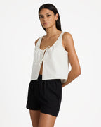 Womens Raya Elastic Waist Shorts