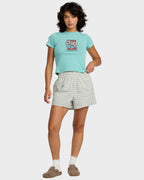 Womens Mikey Boxer Elastic Waist Shorts