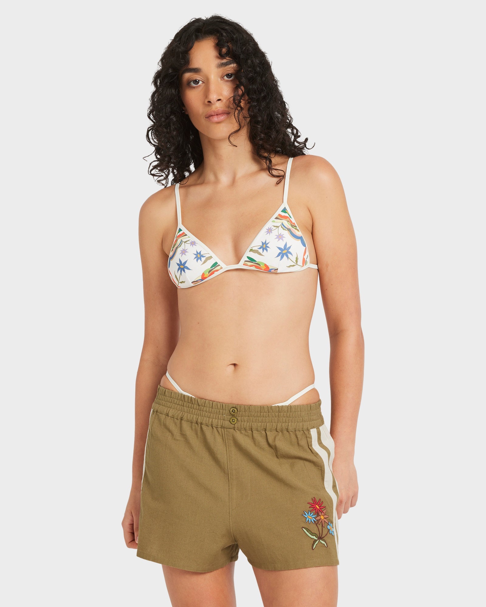 Womens Mel G Elastic Waist Shorts