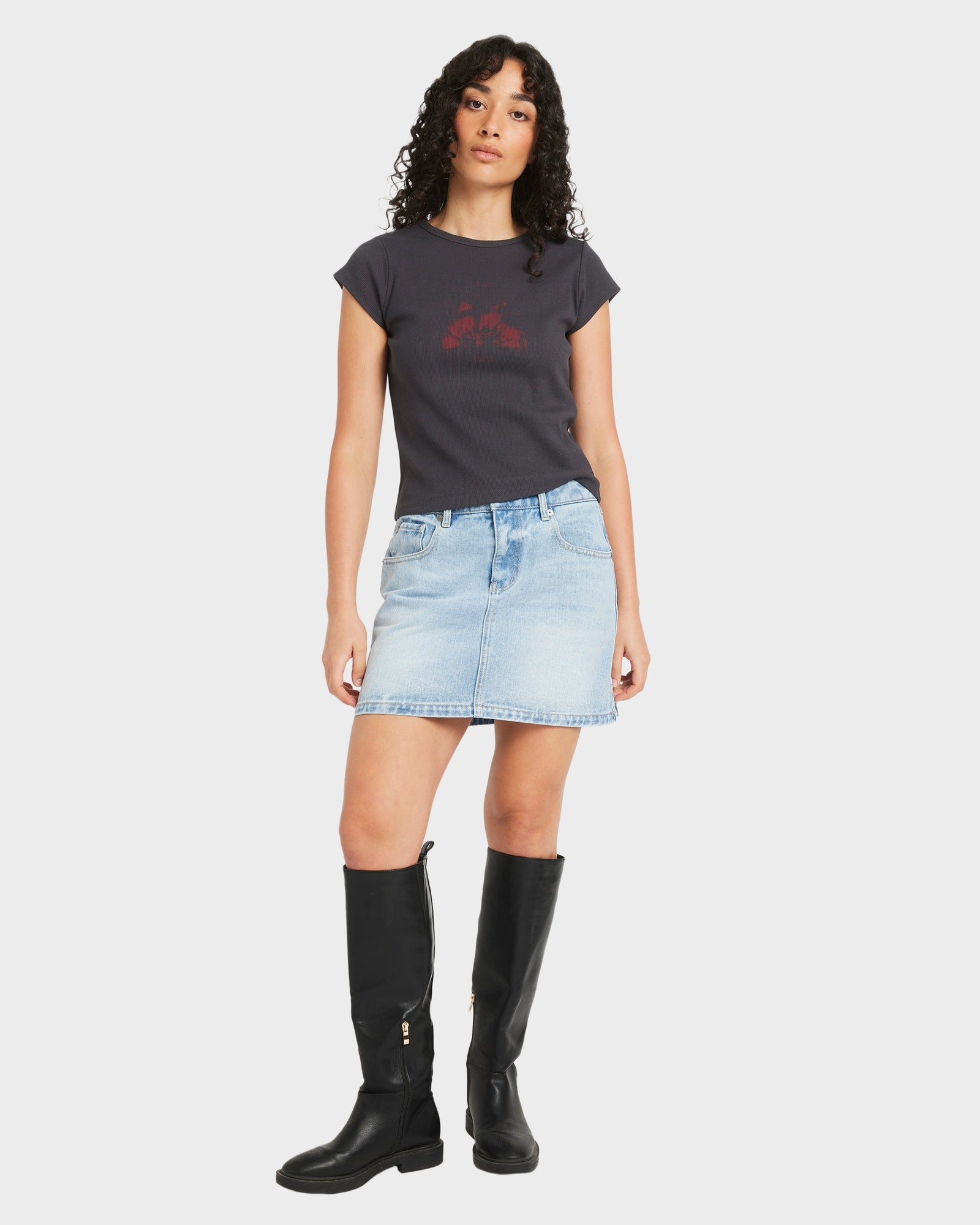 Womens Ribbed Slim T-Shirt