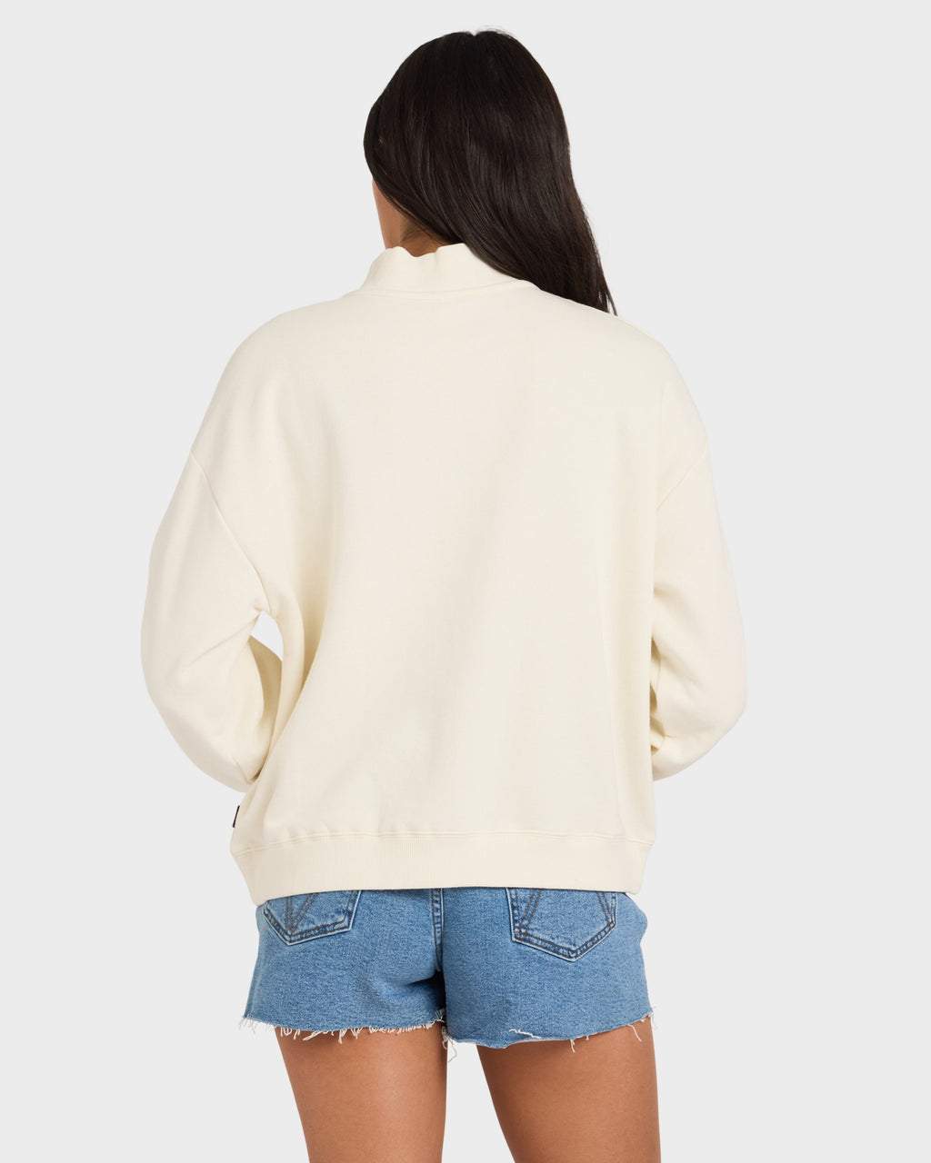 Womens RVCA 1/4 Zip Fleece Jumper