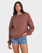 Womens RVCA Pocket Crew Neck