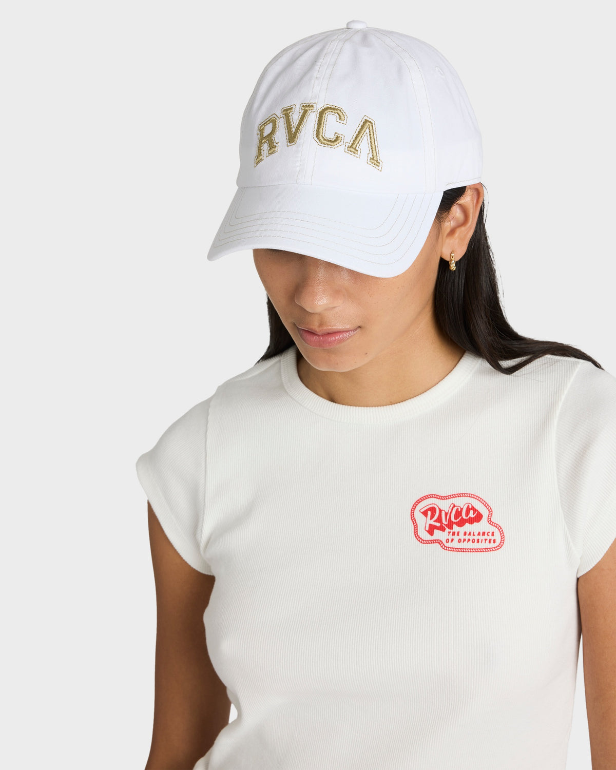 Womens Contrast Stitch Dad Cap