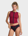 Womens Aren Zip Up Bikini Top