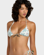 Womens Good Thing Coming Knotted Tri Bikini Top