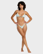 Womens Good Thing Coming Knotted Tri Bikini Top