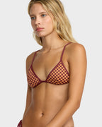 Womens Reverberation Fixed Tri Bikini Top