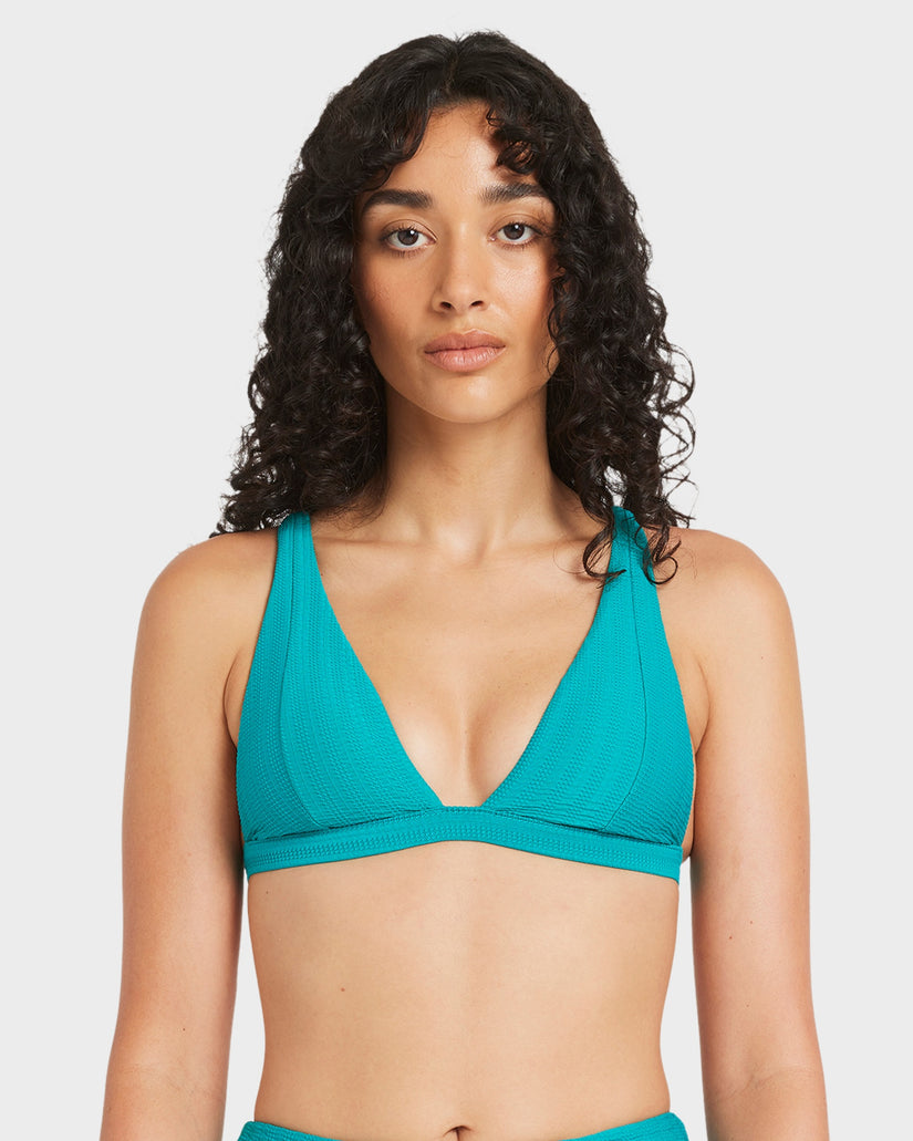 Womens Pucker Fixed Tall Bikini Top