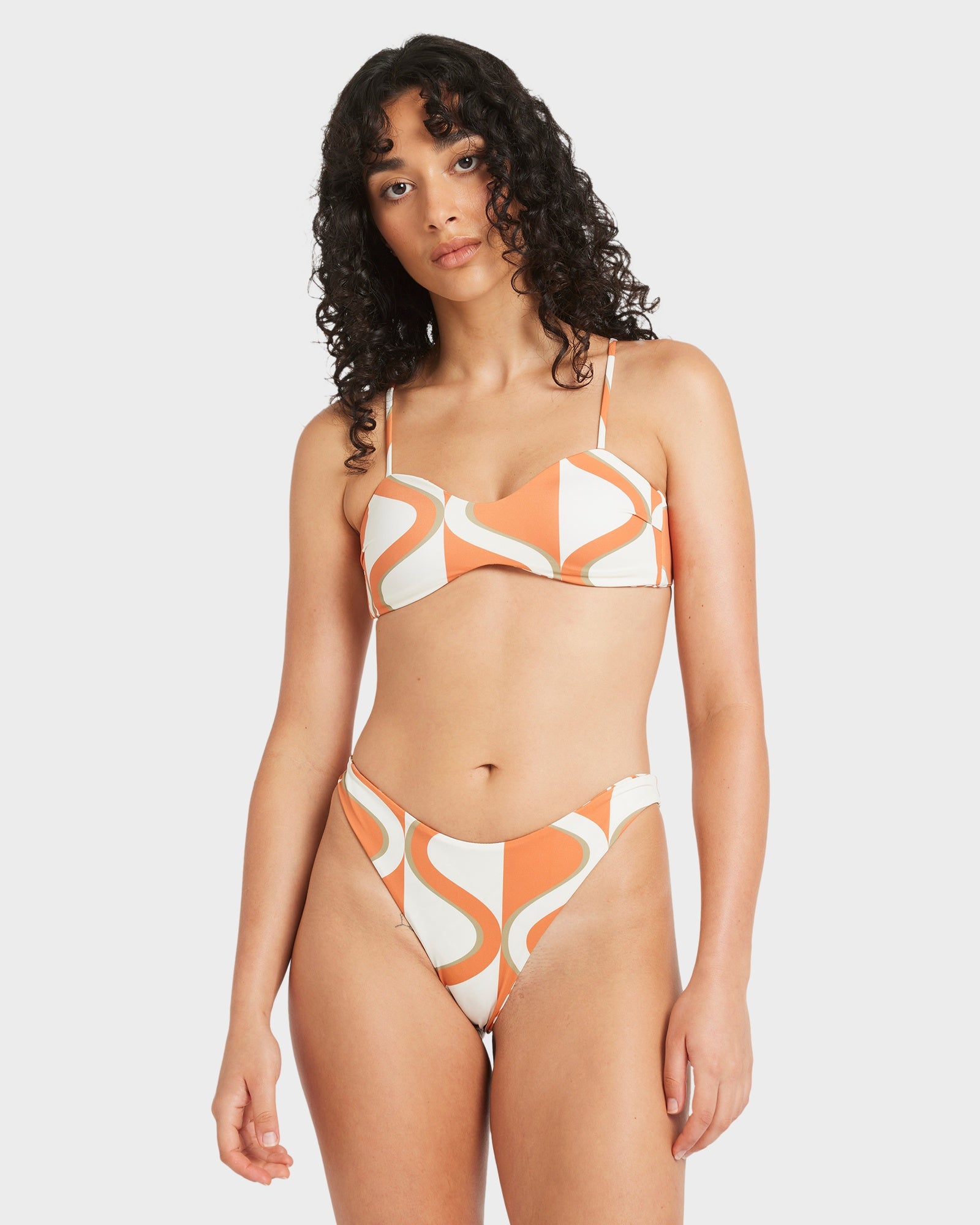 Womens Mind Map Reversible Bralette Bikini Top