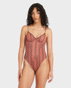 Womens Thought Pattern One Piece Swimsuit