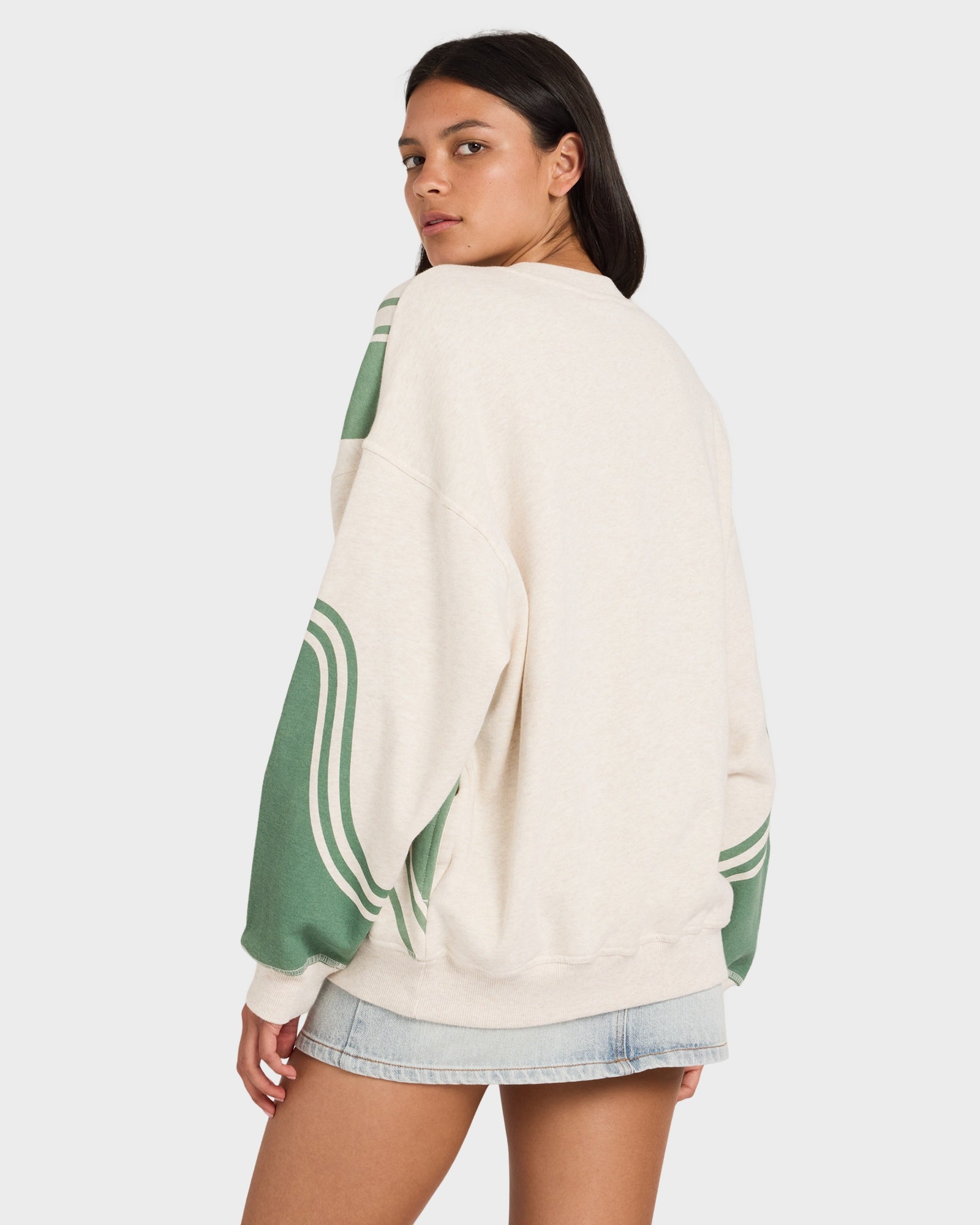 Womens Luck Off Pullover Crew Neck