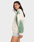 Womens Luck Off Pullover Crew Neck