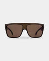 Mens Onyx Matt Translucent Brown Polarised Sunglasses