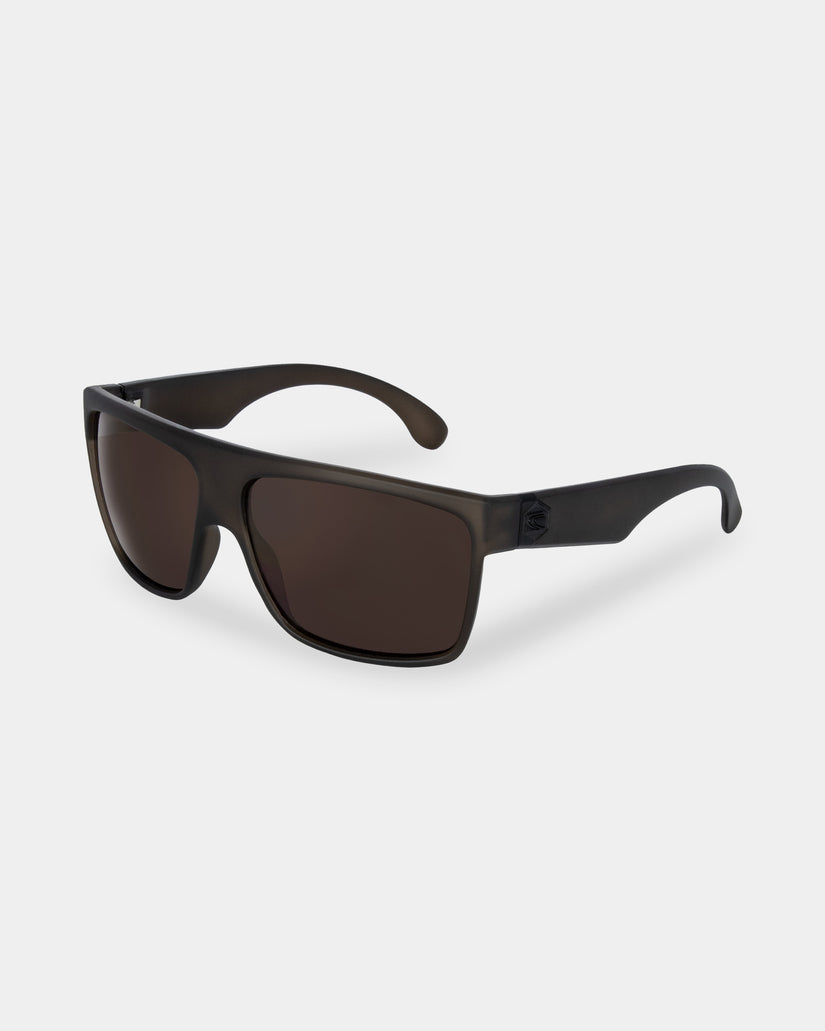 Mens Onyx Matt Translucent Brown Polarised Sunglasses