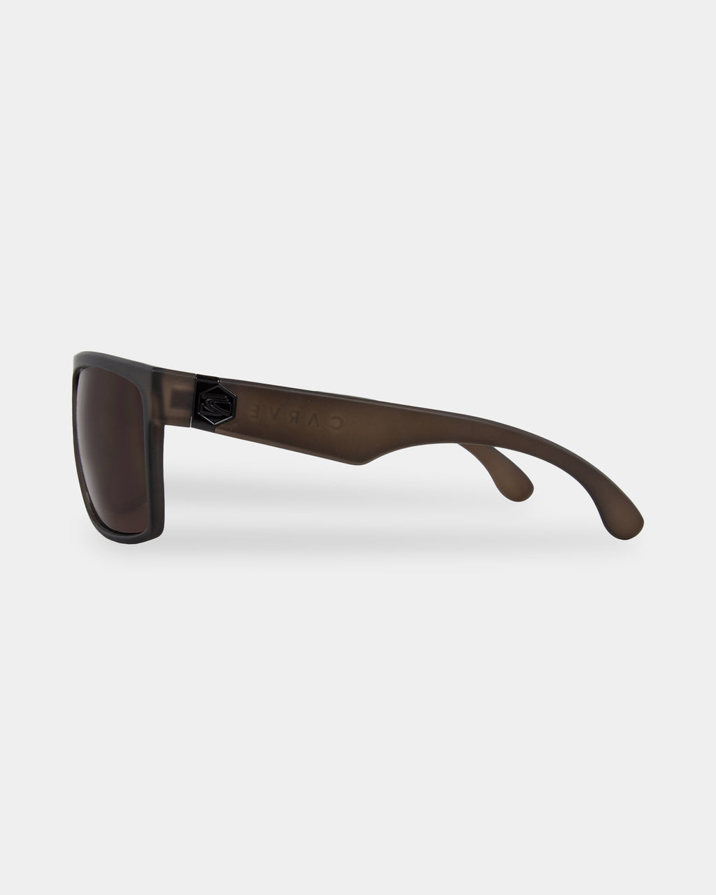 Onyx Matt Translucent Brown Polarised Sunglasses