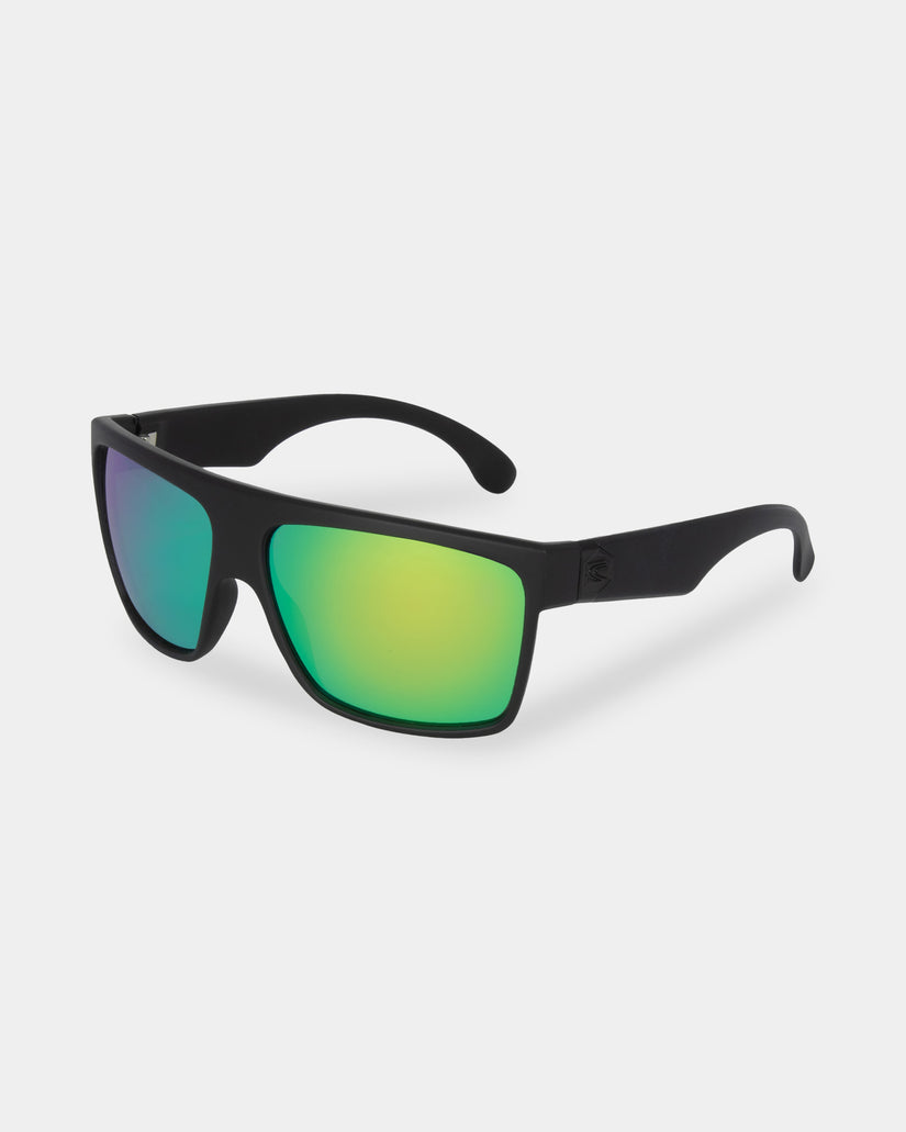 Mens Onyx Matt Black Grey Iridium Polarised Sunglasses