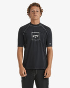Mens Boxed Arch Short Sleeve Rash Vest
