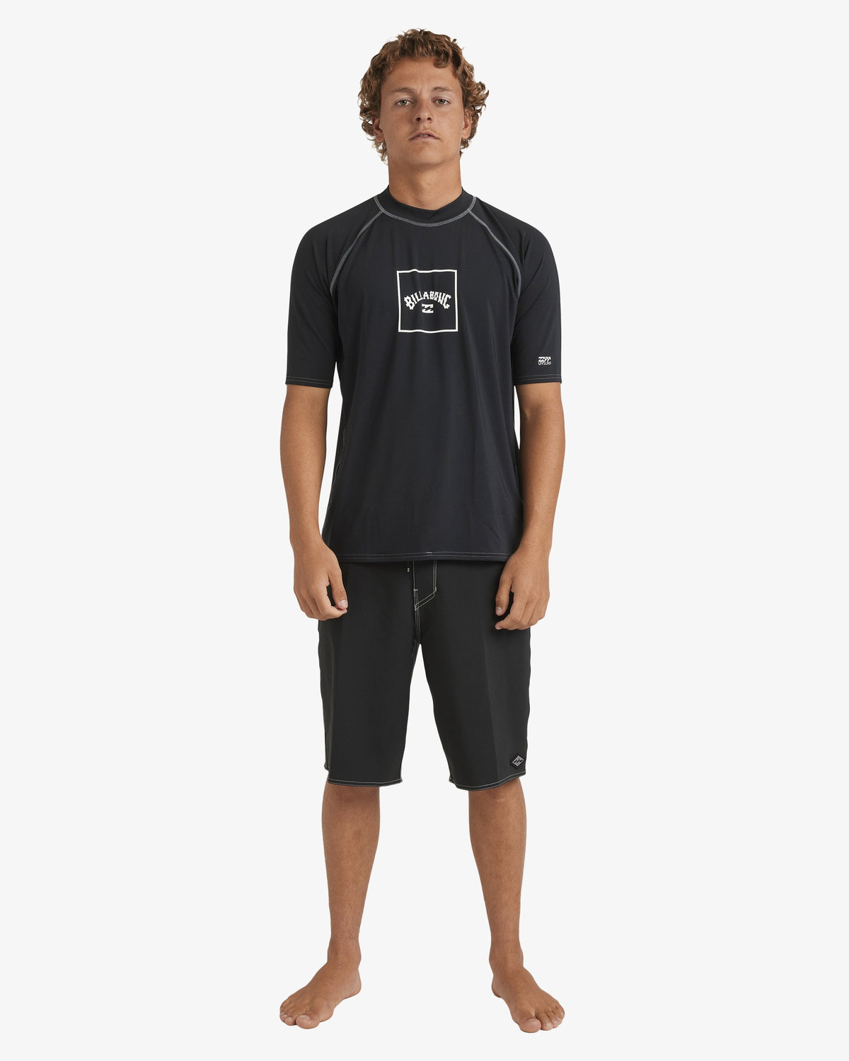 Mens Boxed Arch Short Sleeve Rash Vest