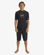 Mens Boxed Arch Short Sleeve Rash Vest