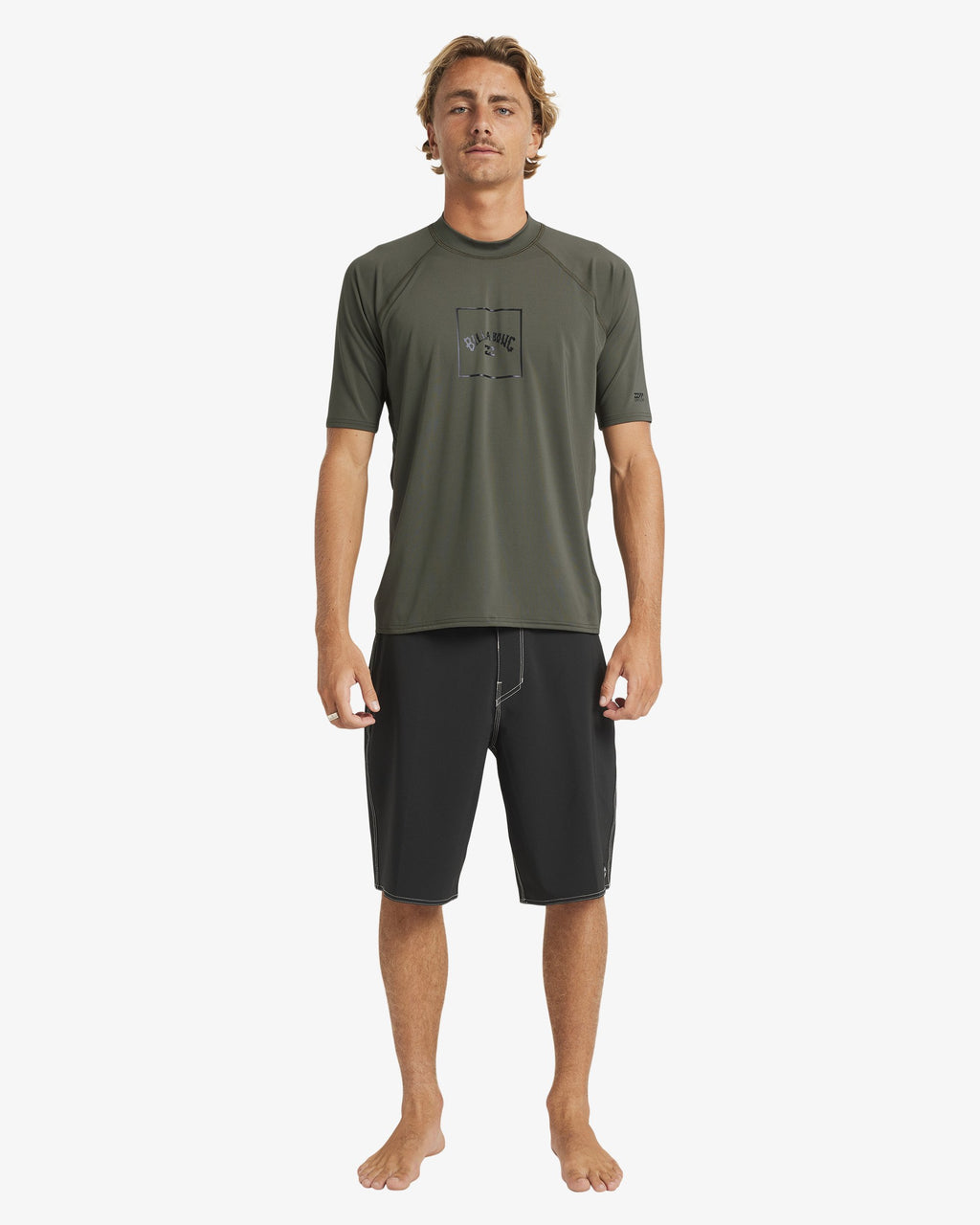 Mens Boxed Arch Short Sleeve Rash Vest