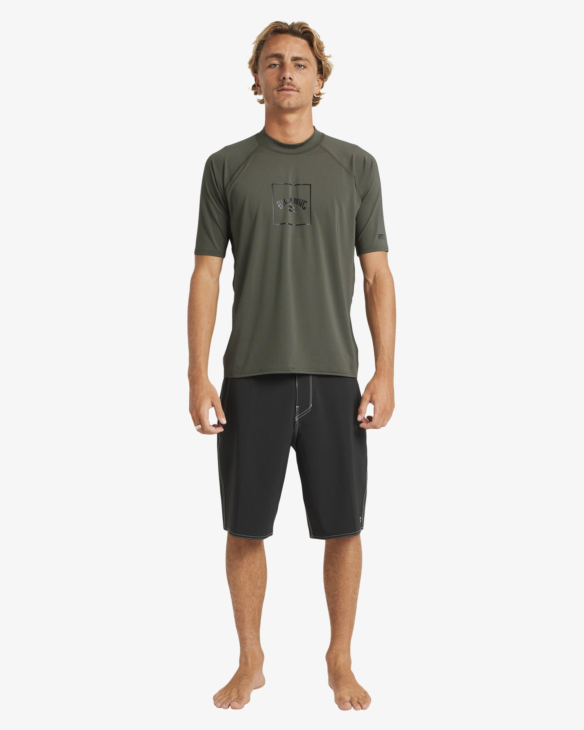 Mens Boxed Arch Short Sleeve Rash Vest