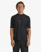 Mens Boxed Arch Short Sleeve Rash Vest