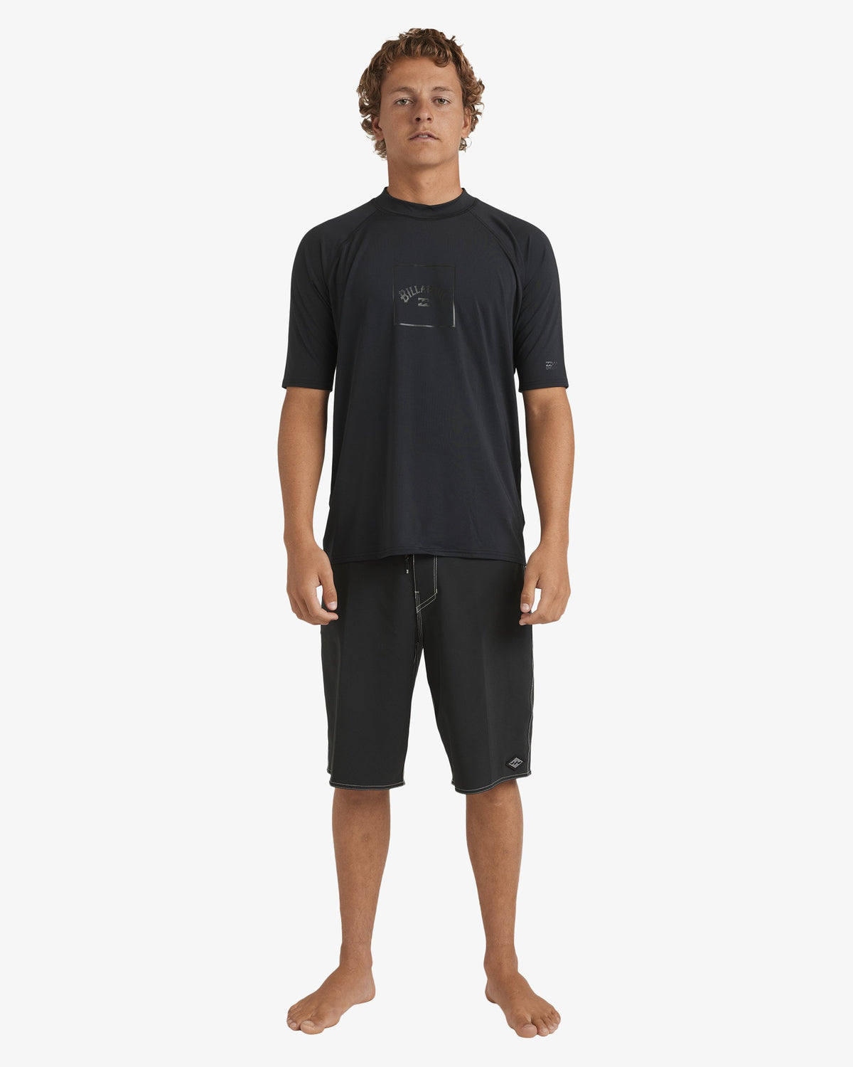 Mens Boxed Arch Short Sleeve Rash Vest