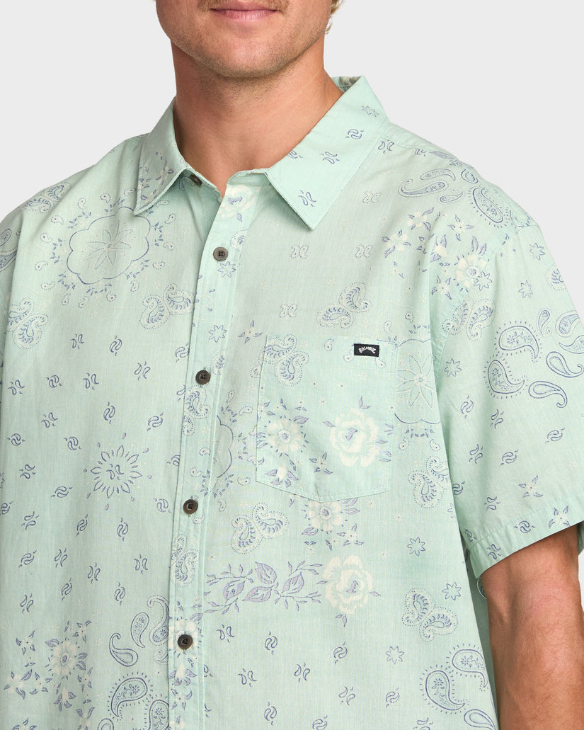 Mens Sundays Short Sleeve Shirt