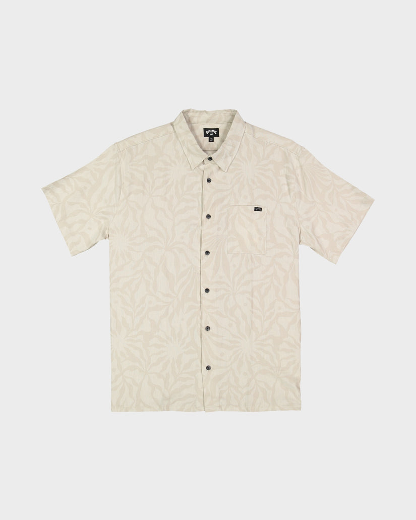 Mens Sundays Jacquard Short Sleeve Shirt