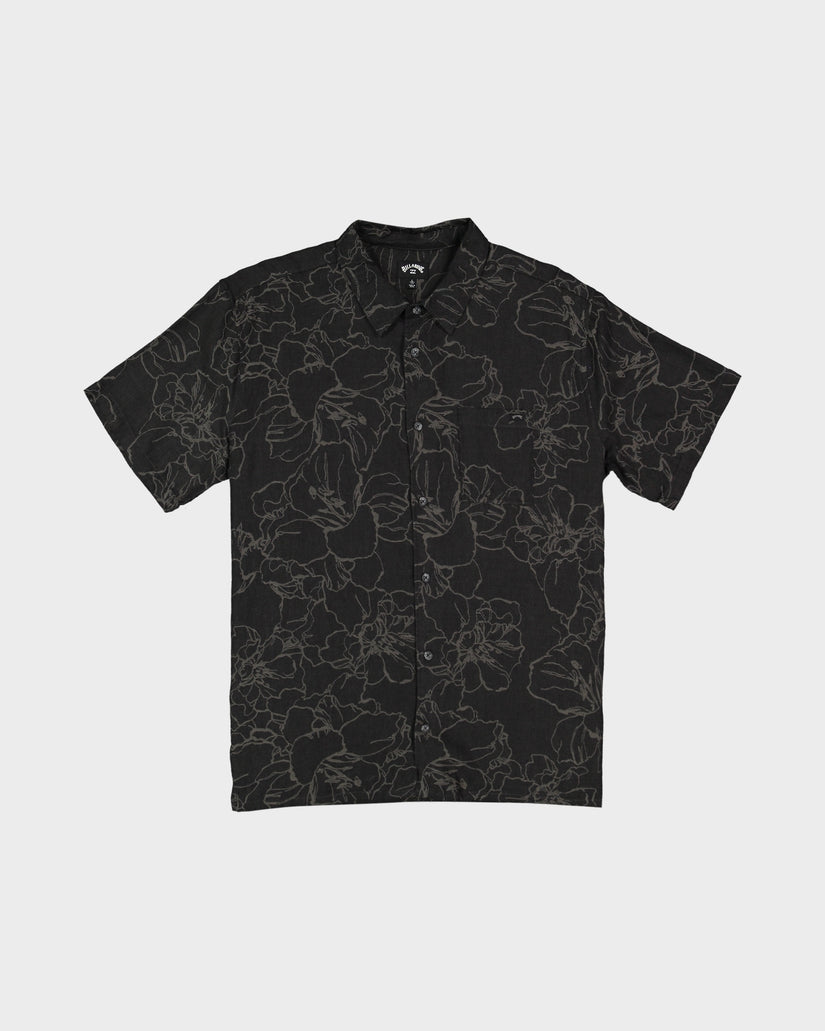 Mens Sundays Jacquard Short Sleeve Shirt