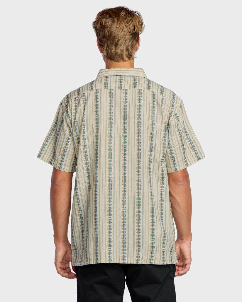 Mens Sundays Jaquard Short Sleeve Shirt
