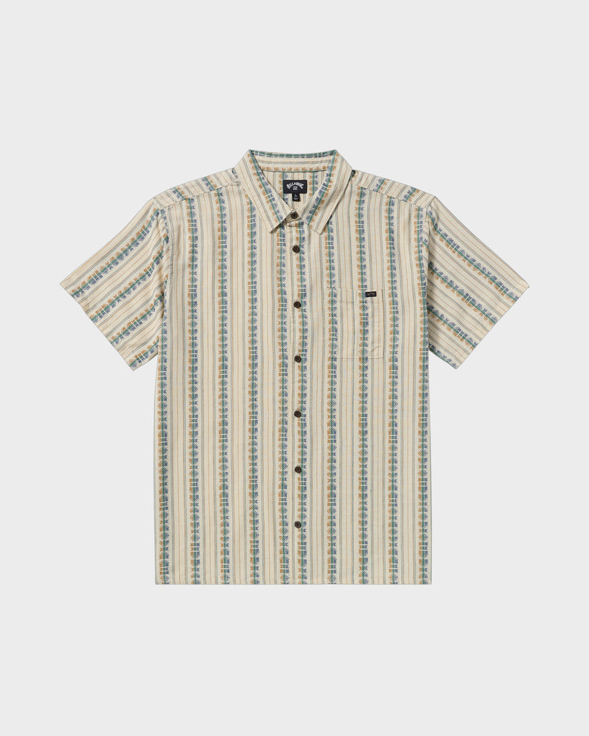 Mens Sundays Jaquard Short Sleeve Shirt