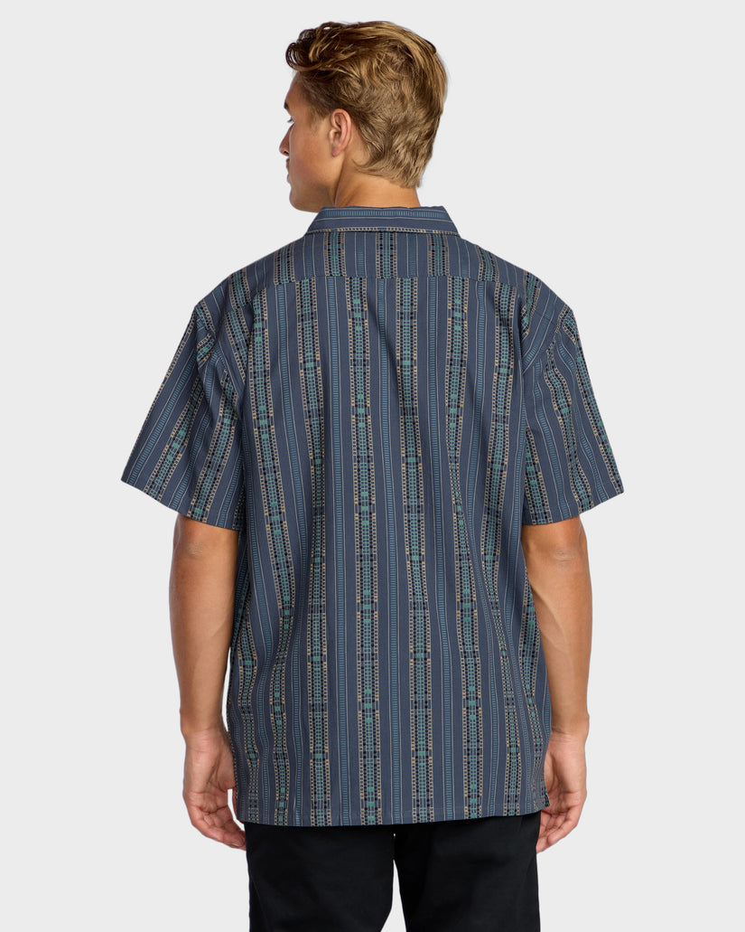 Mens Sundays Jaquard Short Sleeve Shirt