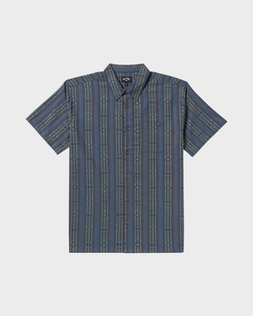 Mens Sundays Jaquard Short Sleeve Shirt