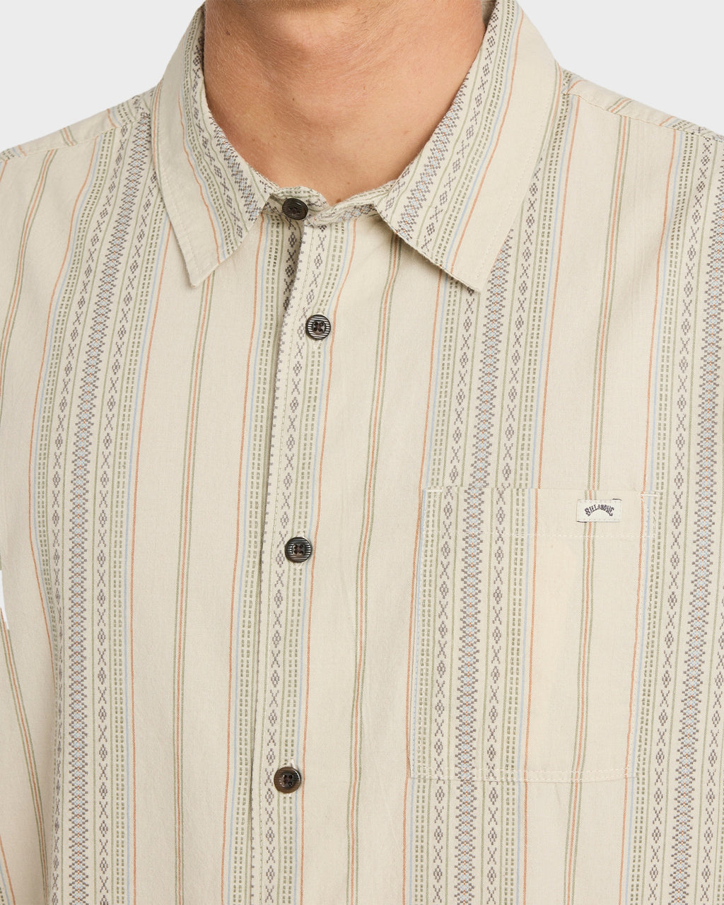 Mens Sundays Jacquard Short Sleeve Shirt