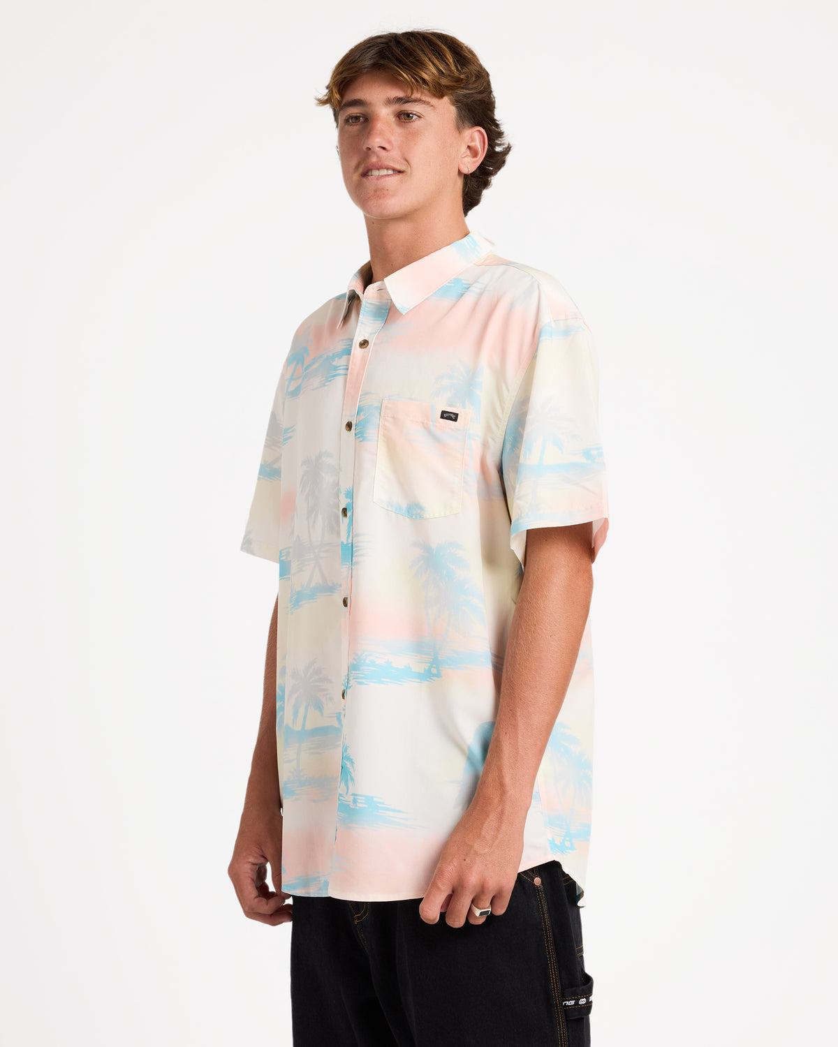 Mens Sundays Lounge Short Sleeve Shirt
