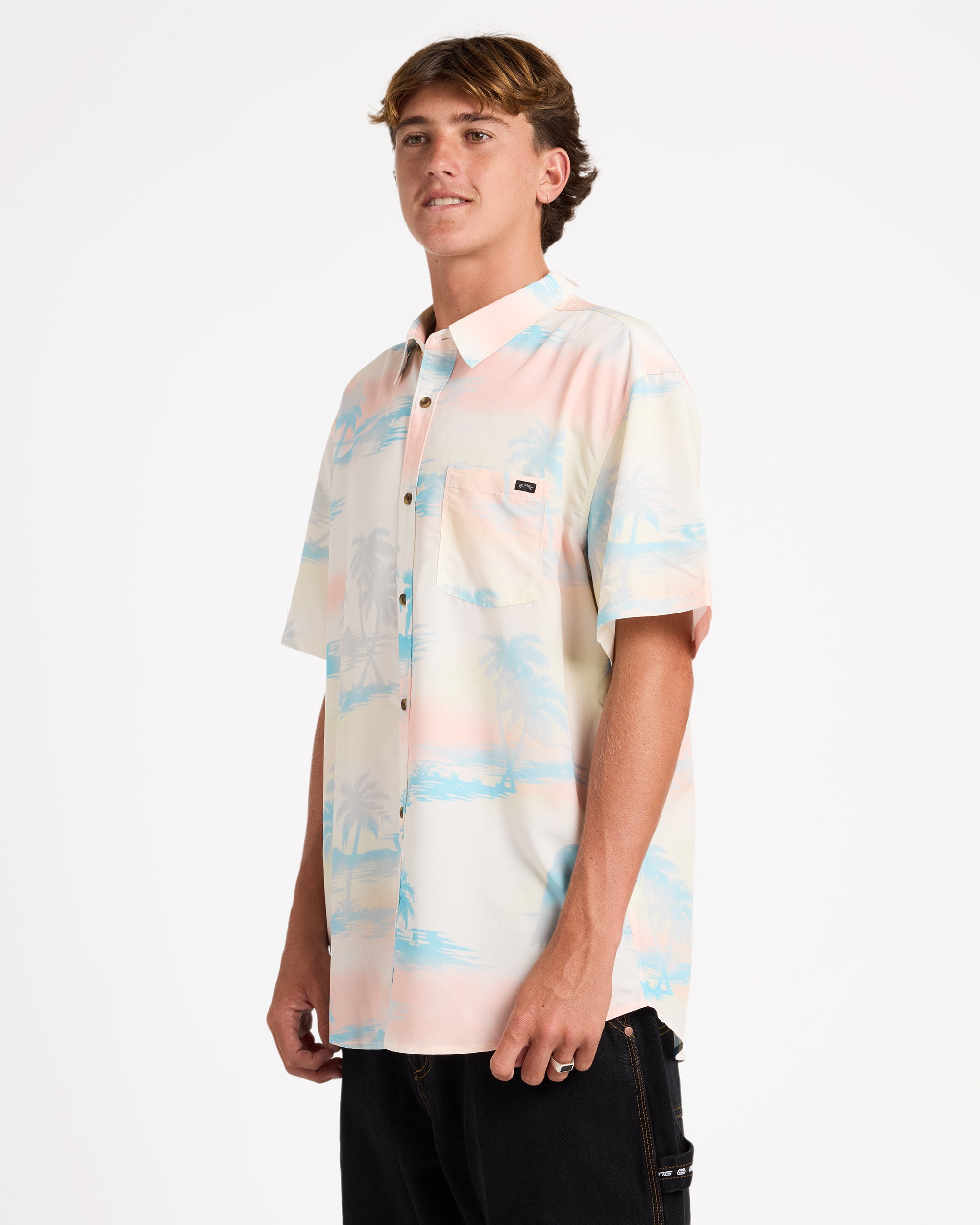 Mens Sundays Lounge Short Sleeve Shirt