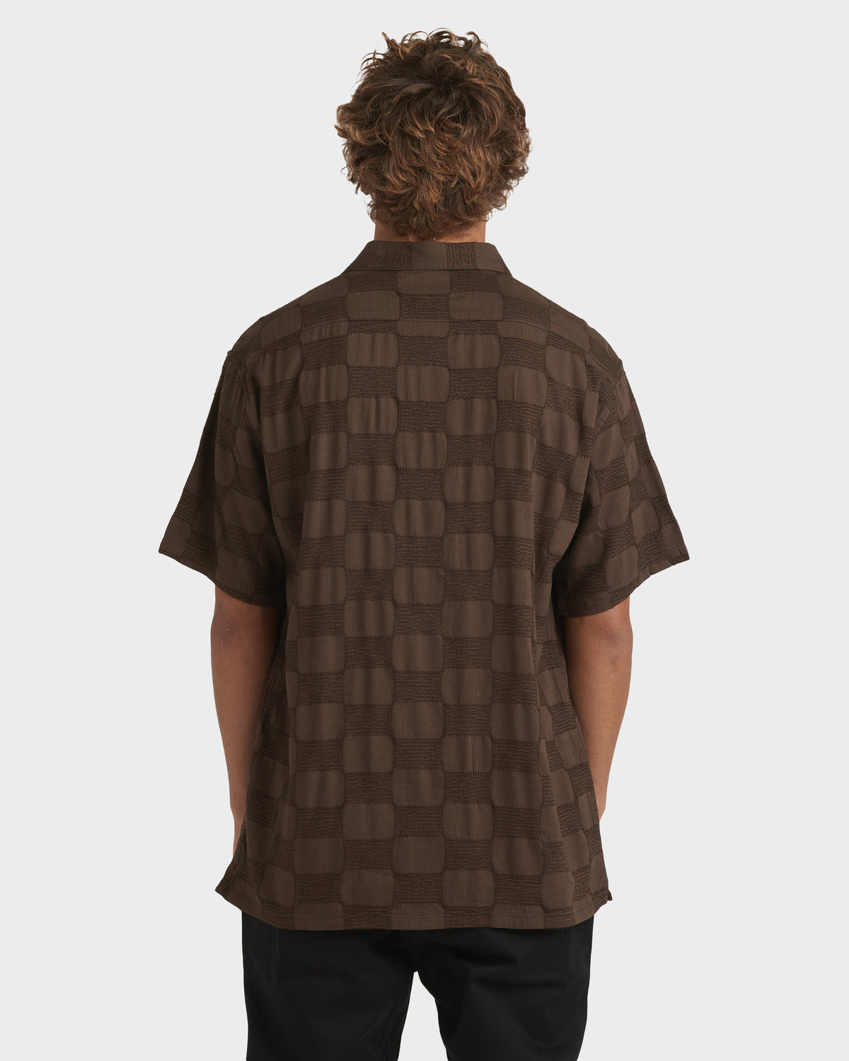 Mens Sundays Jaquard Short Sleeve Shirt