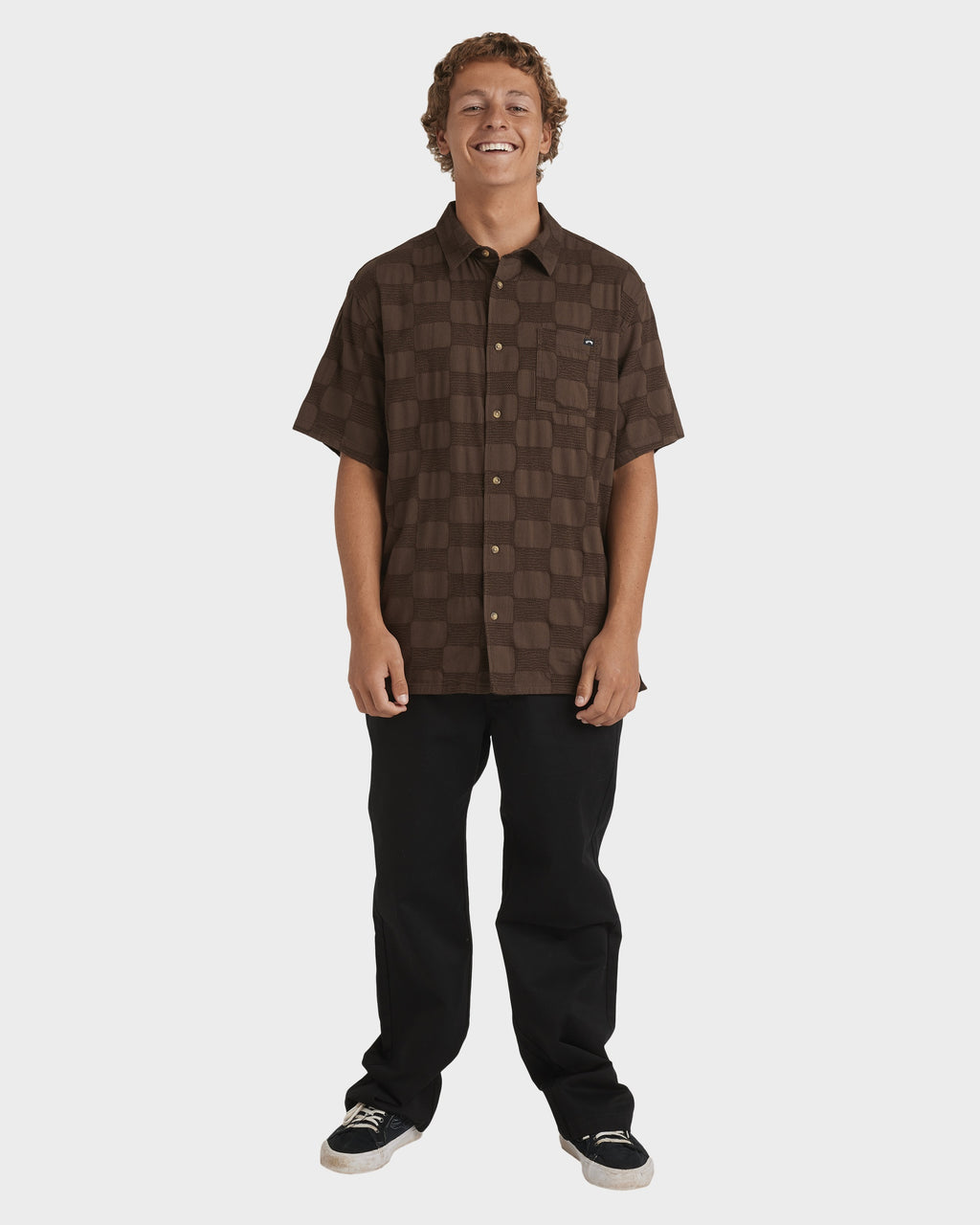 Mens Sundays Jaquard Short Sleeve Shirt