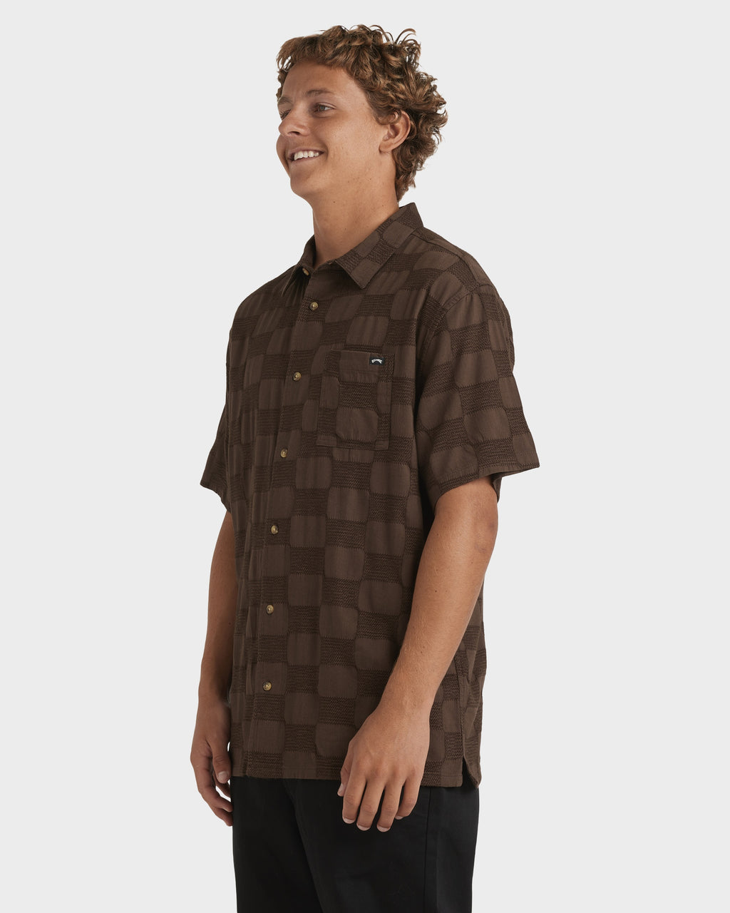 Mens Sundays Jaquard Short Sleeve Shirt