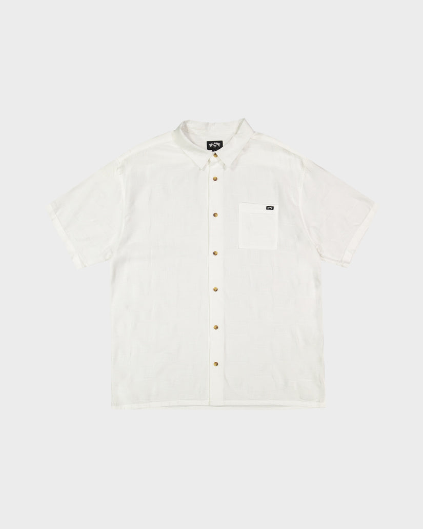 Mens Sundays Jaquard Short Sleeve Shirt