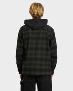 Mens Baja Surf Hooded Flannel Shirt