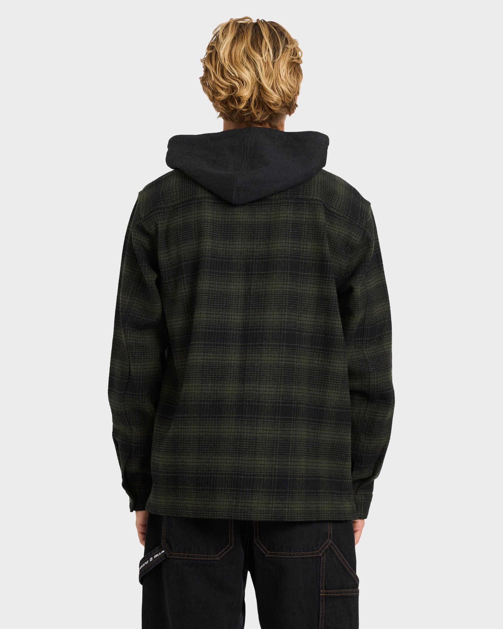 Mens Baja Surf Hooded Flannel Shirt