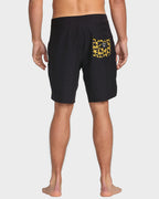 Mens Black Star Surf Pro Boardshorts