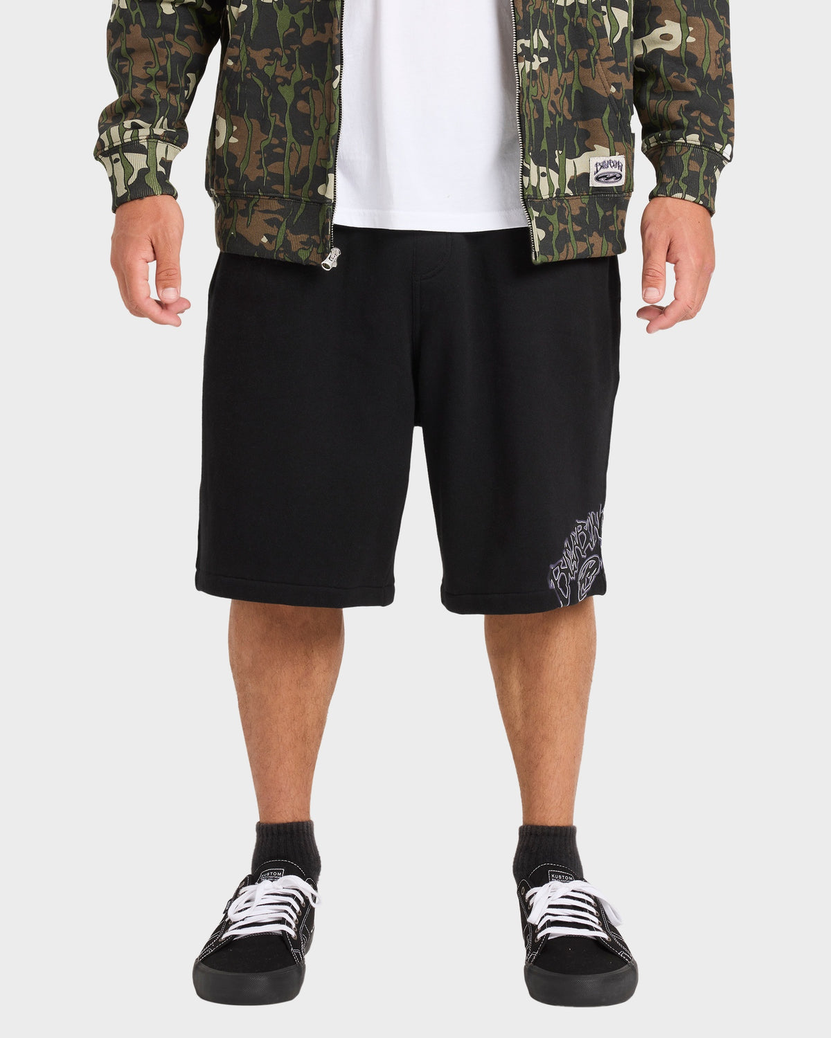 Mens Bad Dog Fleece Corduroy Walkshorts